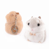 Sidiou Group Wholesale Baby Kids Kawaii Cute Soft Plush Cartoon Animal Khaki Small Hamster Toy Doll Key Chain Skin Friendly Stuffed Mouse Keychain