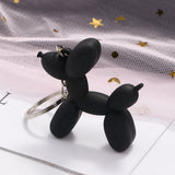 Sidiou Group Cartoon Balloon Dog Keychain Colorful PVC Soft Rubber Dog Keychains For Women Key Chain Men Car Key Ring Bag Trinket Jewelry