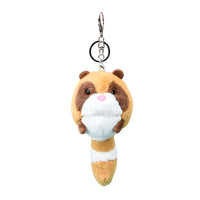 Sidiou Group New Cute Exquisite Stylish Popular 18cm Odd-tailed Bear Raccoon Doll Creative Plush Soothing Pendant Keychain Soft Gift
