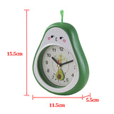 Sidiou Group Creative Fruit Cute Digital Clocks Bed Room Living Room Office Desk Mute Movement Wake Up Clock For Student Time Alarm Clock