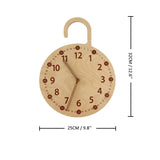 Sidiou Group Modern Mute Clocks Wooden Wall Hanging Round Silent Non-Ticking Clock For Children Bedside Bedroom Living Room Home Decoration