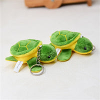 Sidiou Group Cute Cartoon Big Eyes Green Little Turtle Soft Plush Doll Keychain Tortoise Bag Pendant Kids Toys Car Keyring Men Women Jewelry