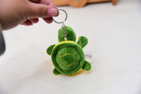 Sidiou Group Cute Cartoon Big Eyes Green Little Turtle Soft Plush Doll Keychain Tortoise Bag Pendant Kids Toys Car Keyring Men Women Jewelry