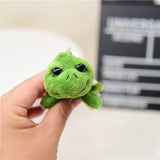 Sidiou Group Cute Cartoon Big Eyes Green Little Turtle Soft Plush Doll Keychain Tortoise Bag Pendant Kids Toys Car Keyring Men Women Jewelry