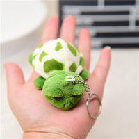 Sidiou Group Cute Cartoon Big Eyes Green Little Turtle Soft Plush Doll Keychain Tortoise Bag Pendant Kids Toys Car Keyring Men Women Jewelry