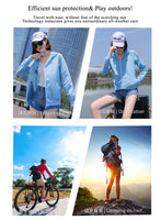 Sidiou Group Women Breathable Cool Skin Clothing Simple Solid Color Outdoor Sports Sunscreen Suit