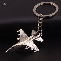 Sidiou Group Promotional New Creative Personalized Metal Naval Aircraft Fighter Model Aviation Keychain Airplane Key Ring For Backpack Pandent Gift