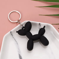 Sidiou Group Cartoon Balloon Dog Keychain Colorful PVC Soft Rubber Dog Keychains For Women Key Chain Men Car Key Ring Bag Trinket Jewelry