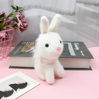 Sidiou Group New Stylish Cute Creative Plush Cartoon Bunny Pendant Exquisite Keychain Soft Baby Soothing Doll Christmas Birthday Wedding Gift