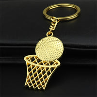 Sidiou Group Fashion Basketball And Net Shape Keychain Backpack Pendant Accessories Creative Metal Sports Key Ring For Basketball Lovers Gift