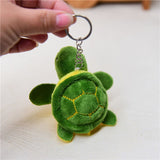 Sidiou Group Cute Cartoon Big Eyes Green Little Turtle Soft Plush Doll Keychain Tortoise Bag Pendant Kids Toys Car Keyring Men Women Jewelry