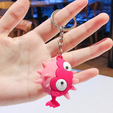 Sidiou Group Creative Silicone Cute PVC Simulation Marine Life Fish Octopus Cuttlefish Seahorse Keychain Pendant Bag Accessories For Kids Gift