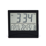 Dropshipping Creative Travel Digital Fold Desktop Perpetual Calendar Electronic Clock Ultra Thin With Date Temperature Alarm Clock