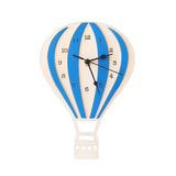 Sidiou Group Nordic Style Hot Air Balloon Shape Wall Clock Wooden Mute Wall Hanging Clock No Battery Powered Kid Bedroom For Home Decor Decoration