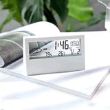 Sidiou Group Desk Table Clock Curved LED Screen Alarm Clocks For Kids Bedroom Smart Temperature Snooze Function Home Decor Digital Alarm Clock