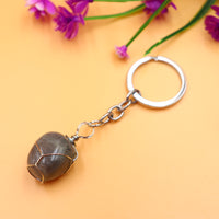 Sidiou Group Irregular Copper Wire Wrap Natural Stone Pendant Agate Quartz Crystal KeyChain Handbag Decor Backpack Keyring For Women Jewelry