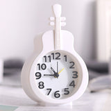 Sidiou Group Creative Cute Candy Color 3D Violin Shape Desktop Clocks For Kids Small Alarm Clock Bedside House Decoration Desk Clock