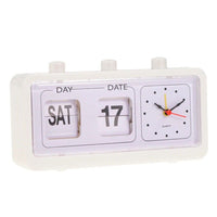 Sidiou Group Fashion Vintage Square Quartz Plastic Digital Business Gift Desk Alarm Clocks With Date Time Display Calendar Clock