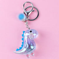 Sidiou Group Fashion Cartoon Dinosaur Keychain Cute Animal Doll Pendant Keyring Car Bag Key Chain for Women Couple Keyfob Gift