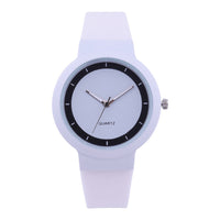 Sidiou Group China Factory Dropshipping Simple White Watches For  Gift Women Fashion Jelly Silicone Band Round Dial Analog Quartz Wrist Watch
