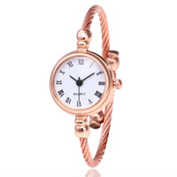Sidiou Group Luxury Fashion Vintage Gold Watches Women Stainless Steel Wire Watchband Quartz Wrist Watch Unique Gifts Accessories Watch
