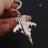 Sidiou Group Promotional New Creative Personalized Metal Naval Aircraft Fighter Model Aviation Keychain Airplane Key Ring For Backpack Pandent Gift