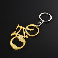 Sidiou Group Wholesale Promotional Creative Zinc Alloy 3D Metal Beer Bicycle Bottle Opener Retro Bike Keychain Key Rings For Lover Gift