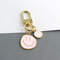 Sidiou Group Color Irregular Smiley Face Keychain Metal Key Ring For Women Men Gift Fashion Cute Bag Airpod Box Car Accessories Jewelry Pendant