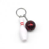 Sidiou Group Simulation Mini Bowling Ball Keychain Small Pendant Accessories Fashion Key Ring 3D Sports Souvenirs Jewelry