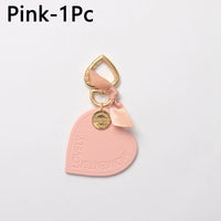 Sidiou Group Fashion Metal Plated Leather Keychain Heart Shape Women Keyring Accessories Female Love Pendant Key Chain Ring Bag Gift