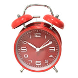 Wholesale Dropshipping 4 inch Twin Bell Vintage Alarm Clocks Metal Frame 3D Dial With Backlight Function Desk Table Clock For Home & Office