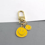 Sidiou Group Color Irregular Smiley Face Keychain Metal Key Ring For Women Men Gift Fashion Cute Bag Airpod Box Car Accessories Jewelry Pendant