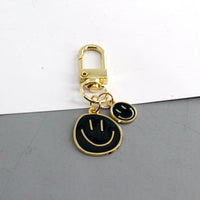 Sidiou Group Color Irregular Smiley Face Keychain Metal Key Ring For Women Men Gift Fashion Cute Bag Airpod Box Car Accessories Jewelry Pendant