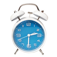 Wholesale Dropshipping 4 inch Twin Bell Vintage Alarm Clocks Metal Frame 3D Dial With Backlight Function Desk Table Clock For Home & Office