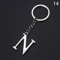 Sidiou Group Hot Sale Creative Unisex Capital Letters A - Z Metal English Alphabet Keychain Simple Letter Name Car Key Ring Memorial Gift Jewelry