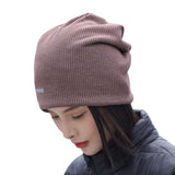 Sidiou Group Wholesale Winter Casual Knit Hats Pullover Fleece Lining And Thin Soft Warm Striped Knitted Hat For Men Women Slouch Beanie Hat