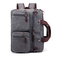 Sidiou Group Convertible Laptop Bag Case Multi-Pocket Briefcase Backpack Laptop Messenger Bag