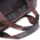 Sidiou Group Large Capacity Briefcase Leather Travel Shoulder Crossbody Bag Business Laptop Handbag