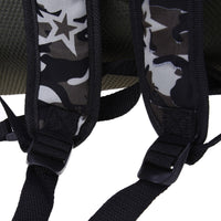 Sidiou Group Dog Carrier Shoulders Back Front Pack Dog Cat Travel Bag Mesh Backpack Head Out Design