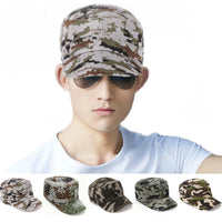 Sidiou Group Unisex Fashionable Sun Visor Army Camouflage Snapback Soldier Combat Hat Cotton  Cap