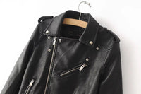 Sidiou Group PU Leather Jacket with Zipper