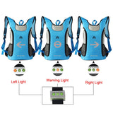 Sidiou Group Wireles Remote Control Intelligent Warning Lamp Bike Riding Bag Safety Alert Bike Bag