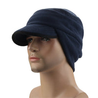 Sidiou Group Windproof Cap Outdoor Warm Fleece Earflap Hat with Visor