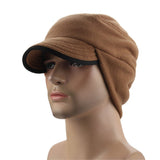 Sidiou Group Windproof Cap Outdoor Warm Fleece Earflap Hat with Visor