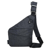 Sidiou Group Men Canvas Chest Bag Anti-Theft Men's Messenger Bags Casual Crossbody Bag  Shoulder Bag