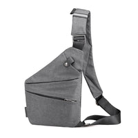 Sidiou Group Men Canvas Chest Bag Anti-Theft Men's Messenger Bags Casual Crossbody Bag  Shoulder Bag