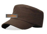Sidiou Group Classic Solid Plain Vintage Army Hat Unisex Cadet Patrol Cap Adjustable Baseball Cap