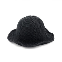 Sidiou Group NEW Winter Wool Hat Knitted Bucket Hats for Women Foldable Bucket Cap