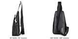 Sidiou Group PU Leather Messenger Bag Practical Crossbody Shoulder Bag Casual Chest Sling Bags