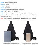 Sidiou Group Men  Nylon Military Travel Riding Shoulder Messenger Pack Sling Chest Waterproof Bag